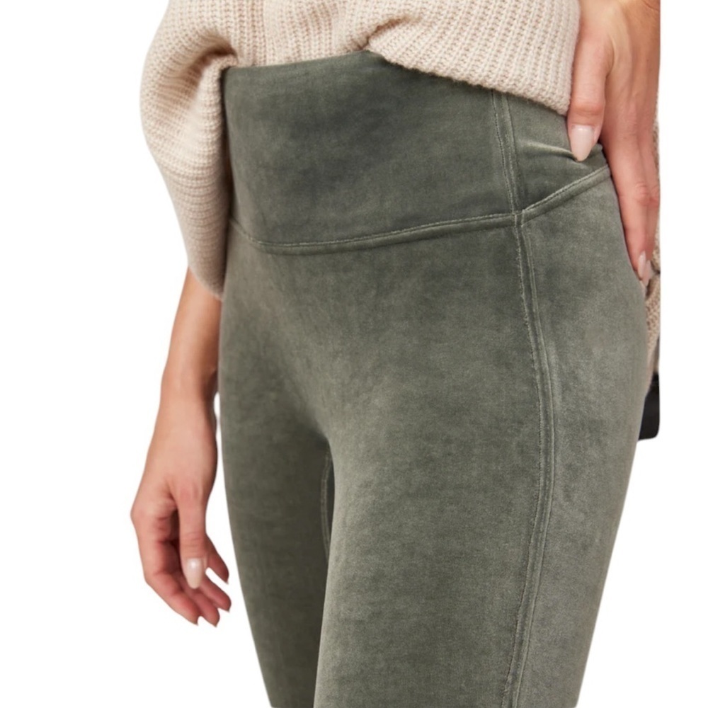 SPANX green velvet leggings - Picture 2 of 8